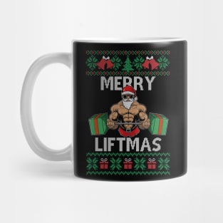 Merry Liftmas Christmas Xmas Fitmas Fitness Santa Holiday 6 Mug